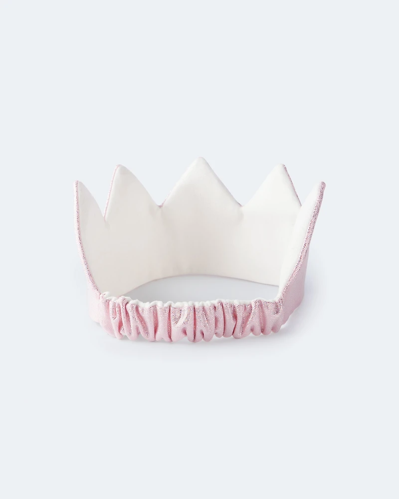 Toddler Girl 2-Pack Glitter Crown & Wand Set - Pink