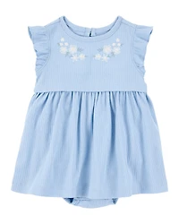 Baby 2-Piece Bodysuit Dress & Cardigan Set