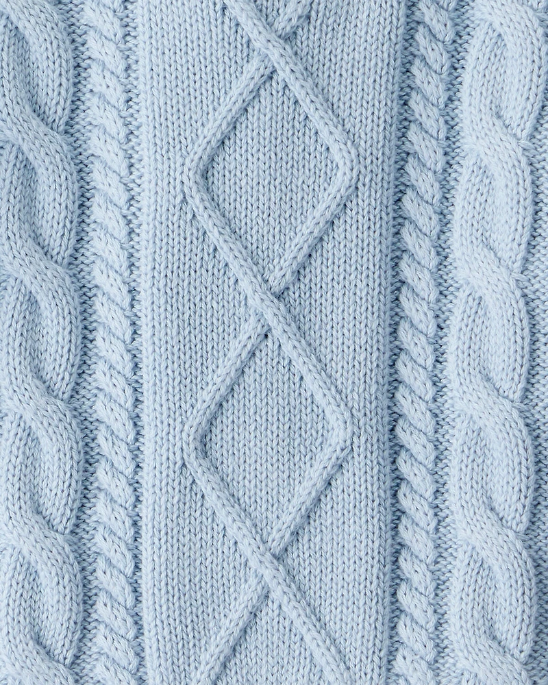 Baby Organic Cotton Cable Knit Sweater