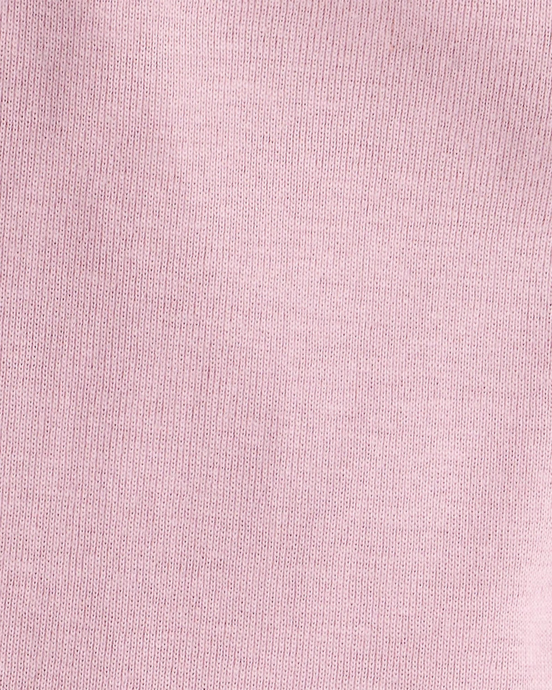 Baby Girl 2-Pack 100% Cotton Pull-On Pants - Blue/Pink