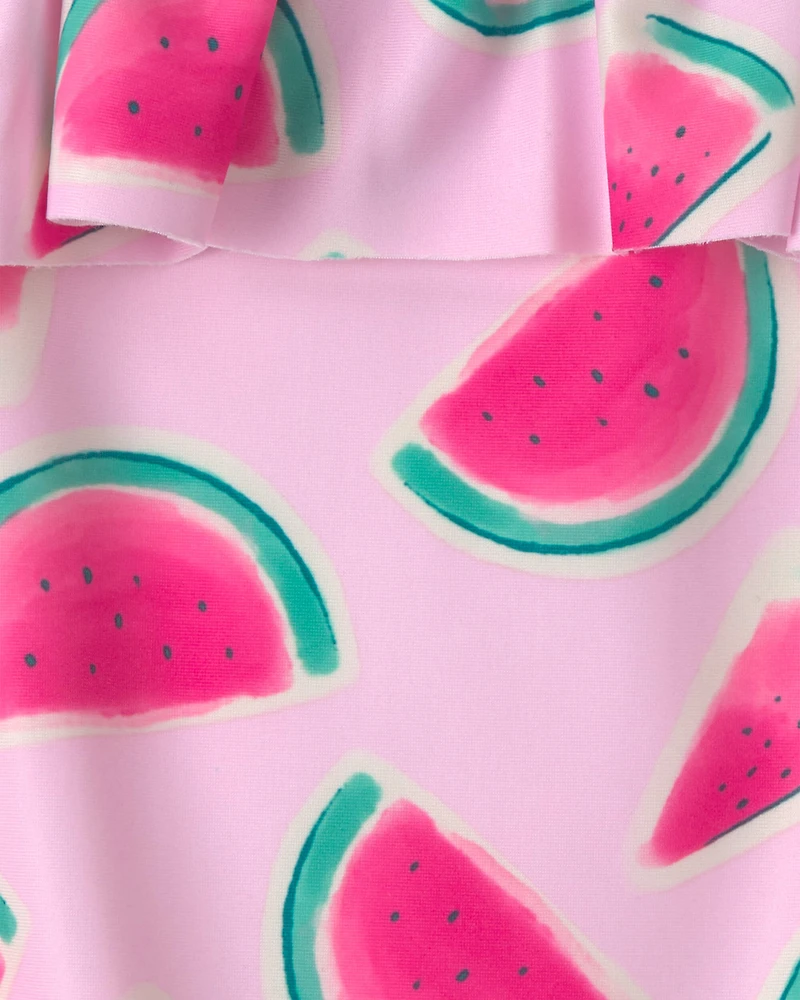 Toddler Girl Watermelon 1-Piece Swimsuit - Pink