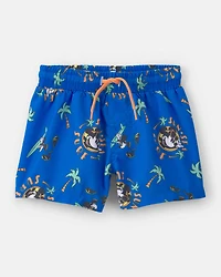 Baby Boy 2-Piece Disney© Mickey Mouse Long-Sleeve Rashguard Swimsuit Set - Blue/White