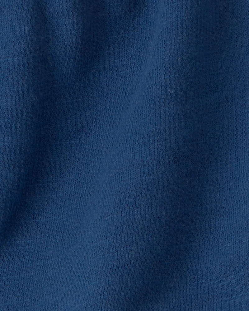 Baby Girl 2-Piece Polka Dots Top & Short Set - Blue/White