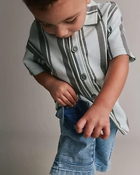 Toddler Boy Cargo Shorts Denim
