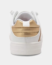 Toddler Girl Casual Sneakers - White/Gold