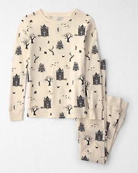 Kids 2-Piece Organic Cotton Pyjamas Spooky Village