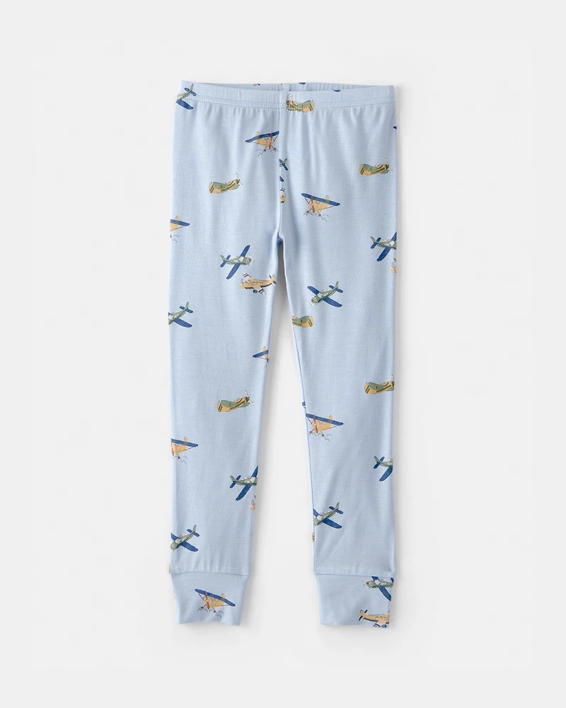 Toddler Boy Plane PurelySoft 2-Piece Pyjama Set - Blue