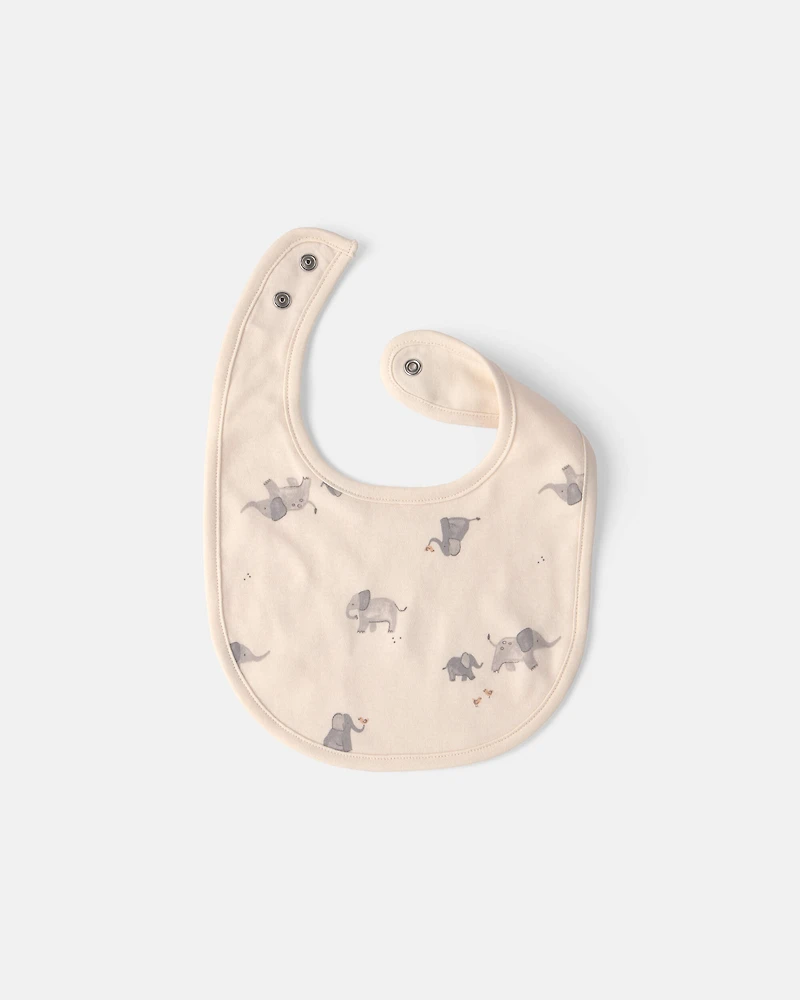 Baby 3-Pack 'Hello Baby' Bibs - Cream