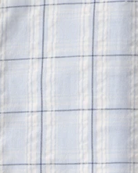 Baby Boy 2-Piece Plaid Shirt & Pant Set - Blue