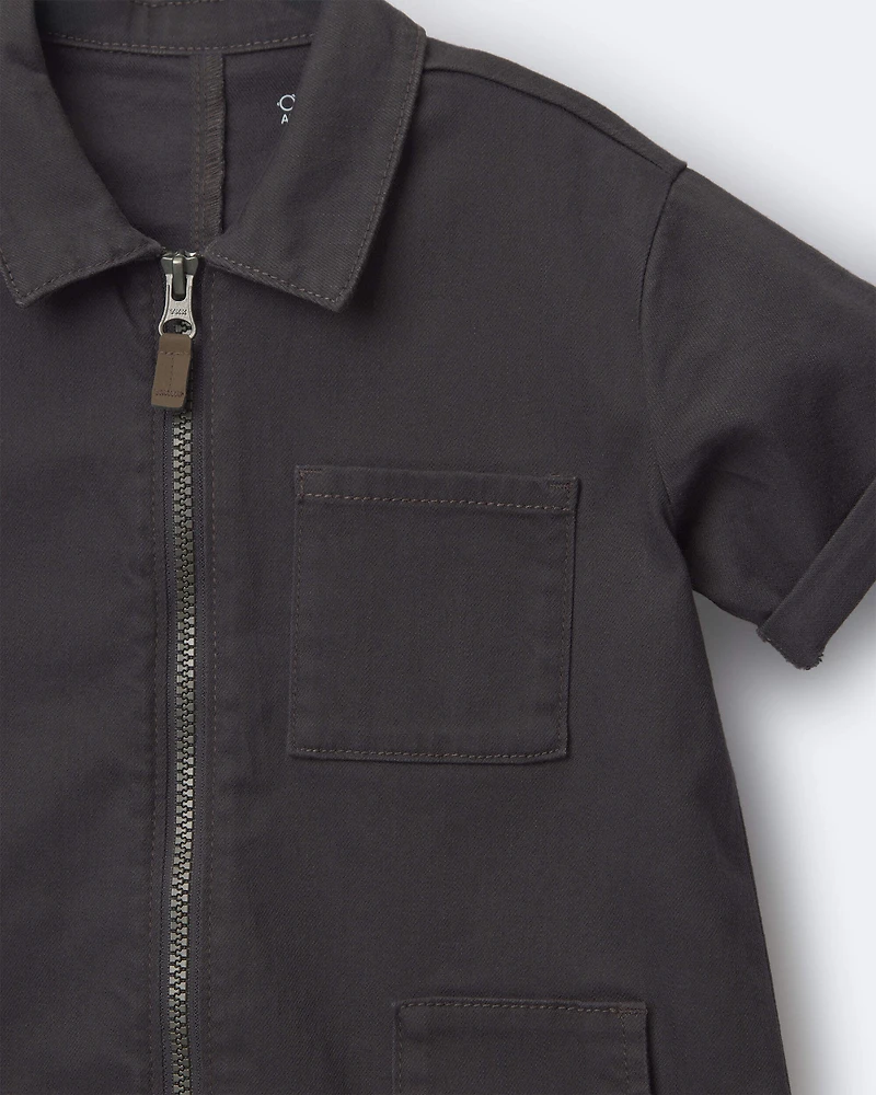 Toddler Day Out™ Jumpsuit - Dark Grey