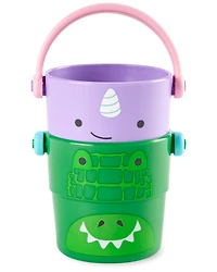 Zoo Stack & Pour Buckets Baby Bath Toy