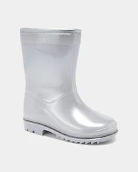 Toddler Girl Rain Boots - Silver