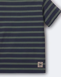 Toddler Boy Relaxed Tee Stripes - Navy/Beige