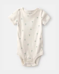 Baby 2-Piece Sailboat Overall Set - Green/Ivory