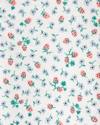 Baby Girl Strawberry 100% Cotton Snug Fit 1-Piece Pyjama Set