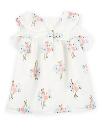 Baby Floral Dress - Ivory