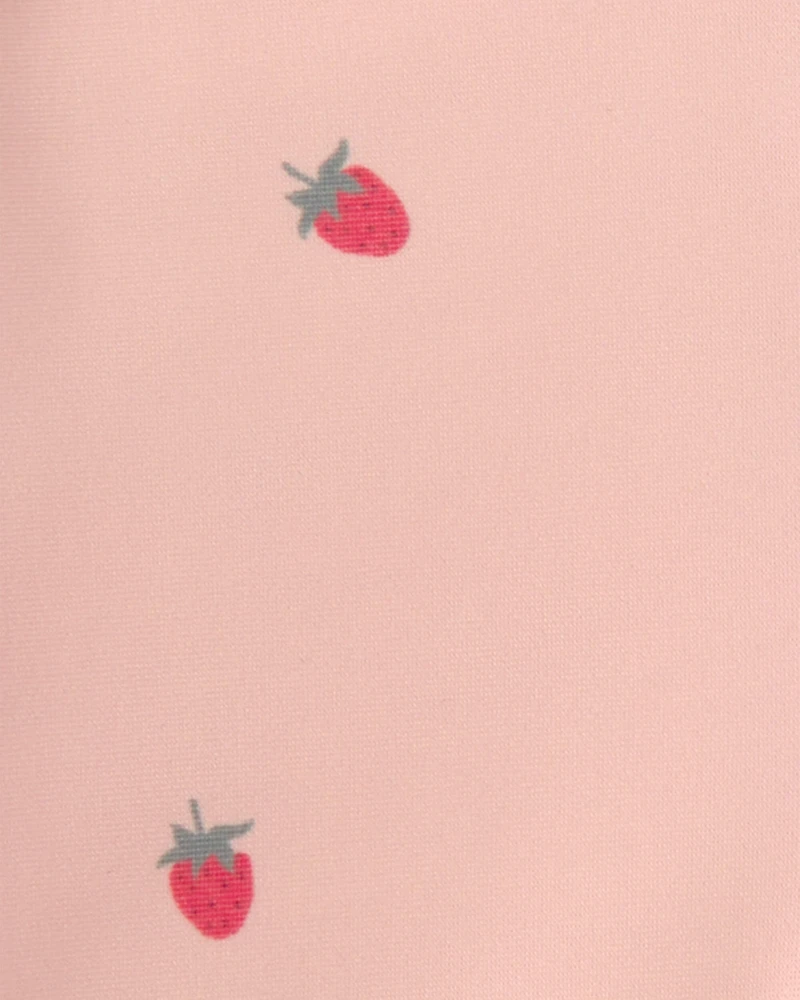 Baby Girl 2-Piece Recycled Rashguard Swimsuit Set Blissful Petals Print