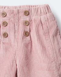 Toddler Girl Urban Wide Leg Corduroy Pant - Light Pink