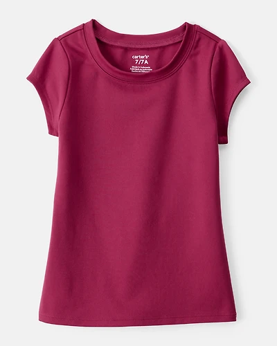 Girls Short-Sleeve Fashion Top - Red