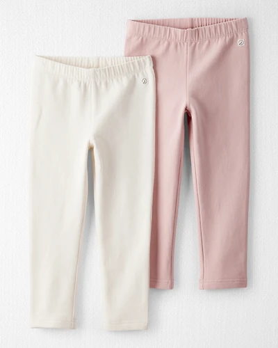 Toddler Girl 2-Pack Sweatpants Made with Organic Cotton