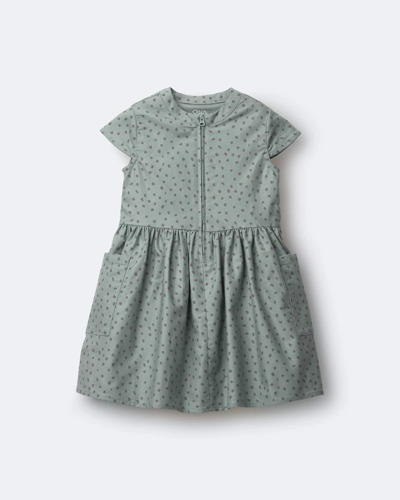 Toddler Girl Laura Dress with Pockets - Pale Blue