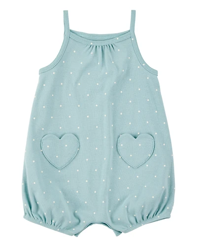 Baby Heart Cotton Romper