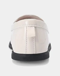 Toddler Girl Heart Dress Shoes - Cream