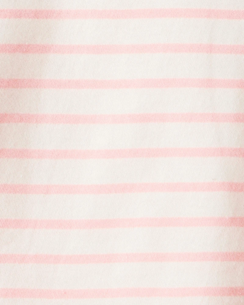 Baby Girl Striped Long-Sleeve Top - Pink