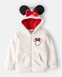 Toddler Girl Disney© Minnie Mouse Hoodie - White