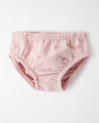 Baby Girl French Terry Dress Made with Organic Cotton Blush Petals Print