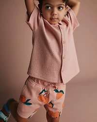 Toddler City Park™ Short Clementine Grove Print - Peach