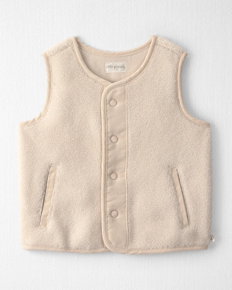 Toddler Recycled Teddy Fleece Vest