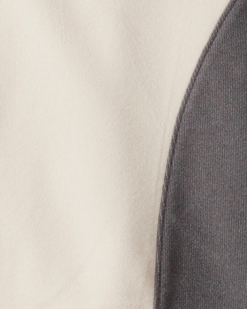 Toddler Boy Colourblock Long-Sleeve Pullover Sweatshirt- Tan