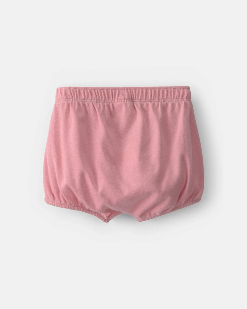 Baby Girl 2-Pack Cotton Shorts - Pink