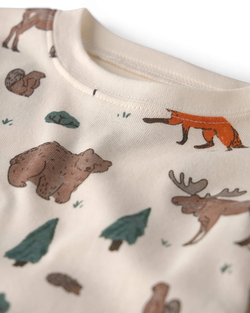 Baby 2-Piece Organic Cotton Pajamas Woodland Creatures