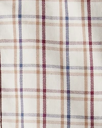 Baby Boy 2-Piece Plaid Shirt & Pant Set - Maroon/Ivory