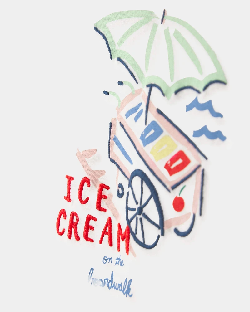 Toddler Girl Ice Cream Top