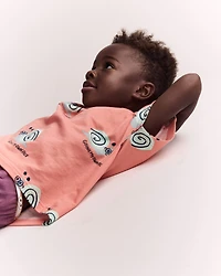 Toddler Boy Snail Dolman Tee - Orange