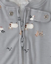 Baby 1-Piece Halloween PurelySoft™ Snug Fit Pyjama - Grey