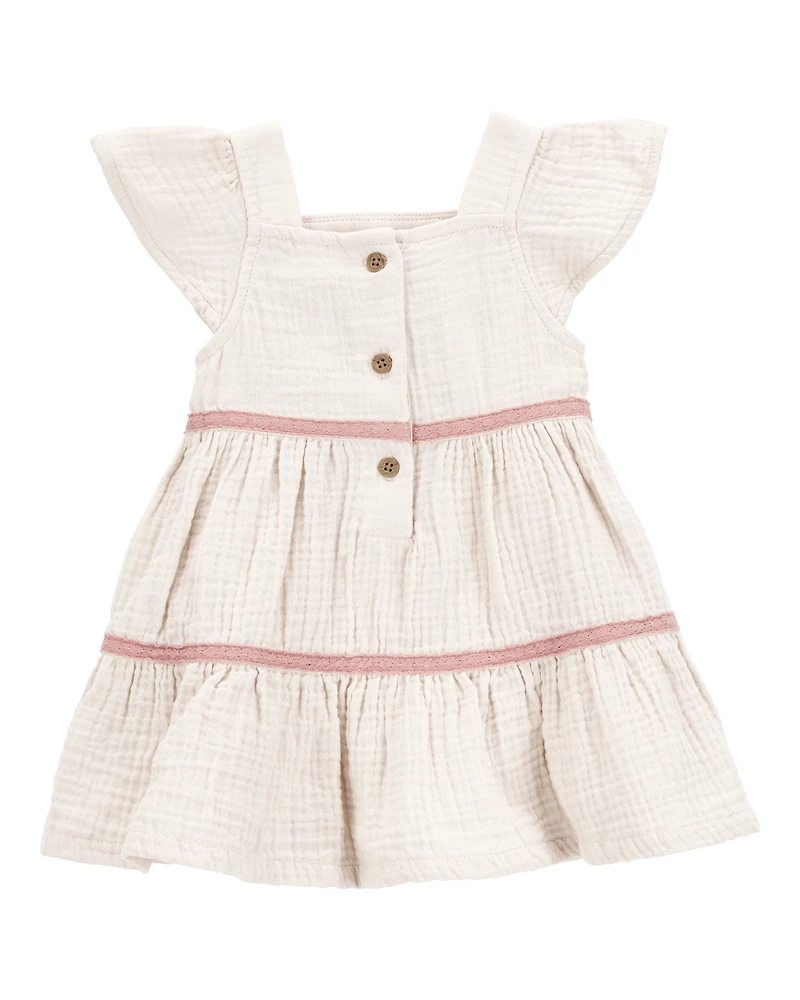 Baby Striped Tiered Dress