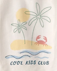 Toddler Organic Cotton Tee Beach Print