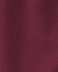 Baby Boy Fleece Pants - Burgundy