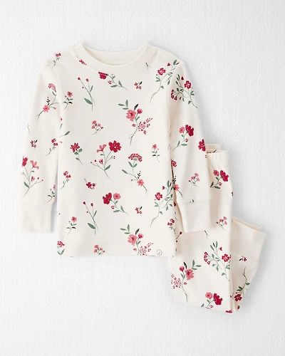 Baby Girl Organic Cotton Pajamas Rosethorn Hollow Print