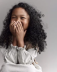 Toddler Girl Polka Dot Layered Sweater Long-Sleeve Dress - Brown/Cream