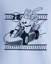 Toddler Boy Racing French Fries Long-Sleeve Graphic Tee - Blue