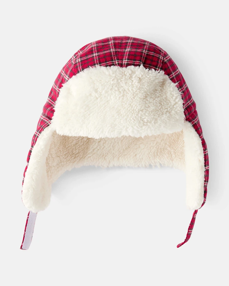 Boys Plaid Trapper Hat