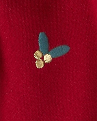 Baby Girl 3-Piece DayDream Fleece Floral Long-Sleeve Bodysuit & Pant Set - Red