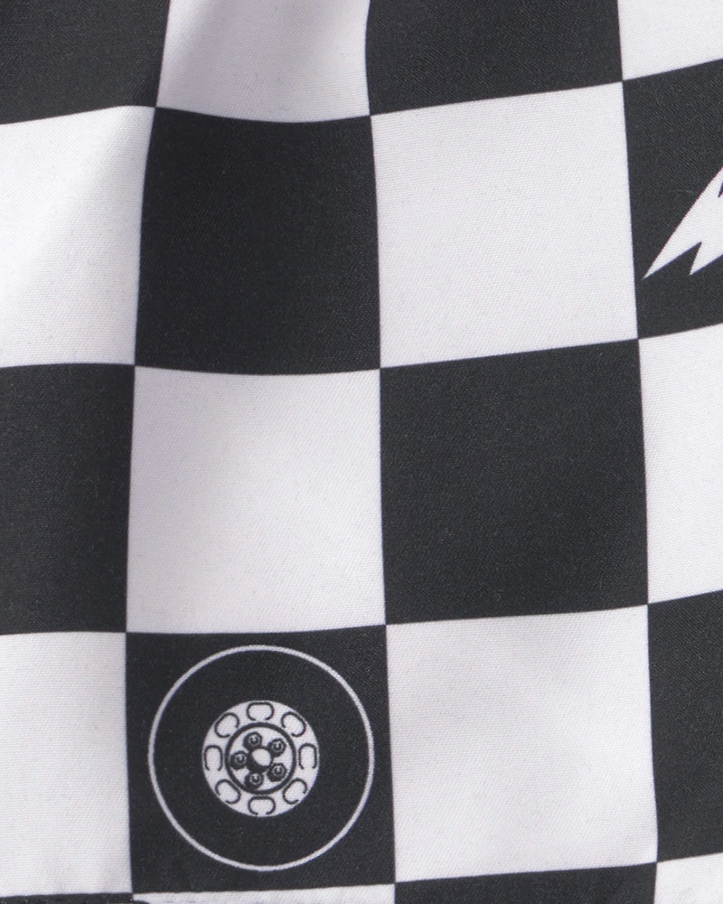 Toddler Boy ©Disney/Pixar Cars Swim Trunks - Black/White