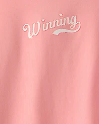 Girls 'Winning' Active Top - Orange