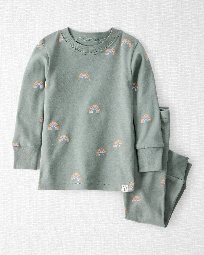 Baby Organic Cotton Pyjamas Magical Rainbow Print